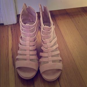 Pink leather Top Moda shoes